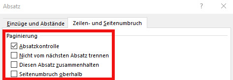 automatische Seitenumbrüche entfernen, automatische Seitenumbrüche anpassen, Word, Absätze entfernen Word