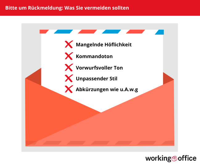 Fehler bei Rückmeldungs Bitten