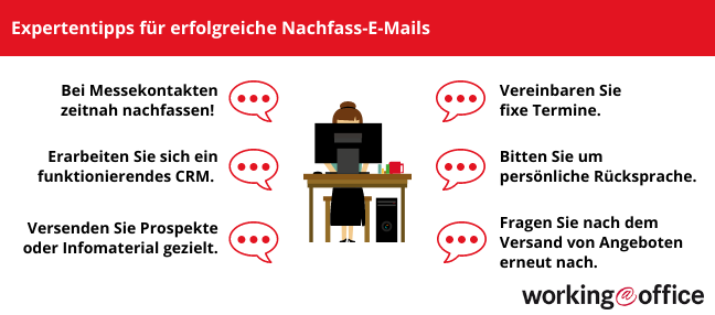 Nachfass E-mails gekonnt verfassen