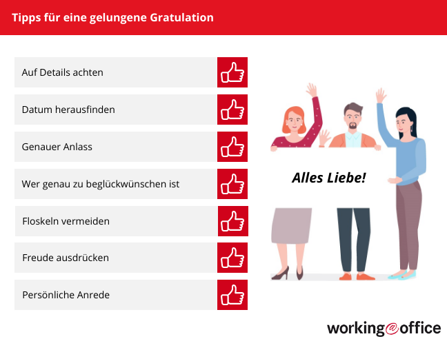 Richtiges Gratulieren