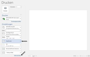 Papierformat Trennstreifen, Schritt-für-Schritt Trennstreifen bedrucken