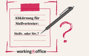 Abkürzung für Stellvertreter: Die Crux mit den Kürzeln