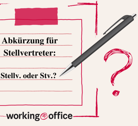 Abkürzung für Stellvertreter: Die Crux mit den Kürzeln