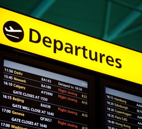 Flug verpasst auf Geschäftsreise