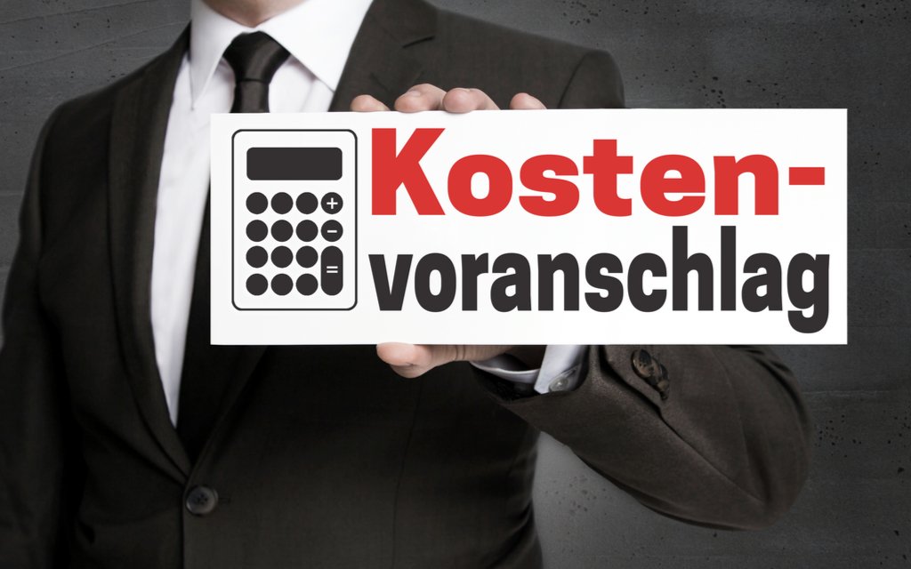 Kostenvoranschlag erstellen, Kostenvoranschlag Muster, Kostenvoranschlag Übersicht, Voranschlag für Kosten
