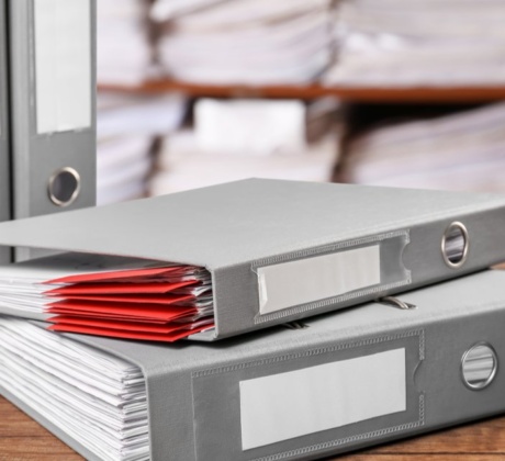 Trennstreifen für Ordner, Registerkarten, Trennblätter, Registerblätter, Ordnerstruktur