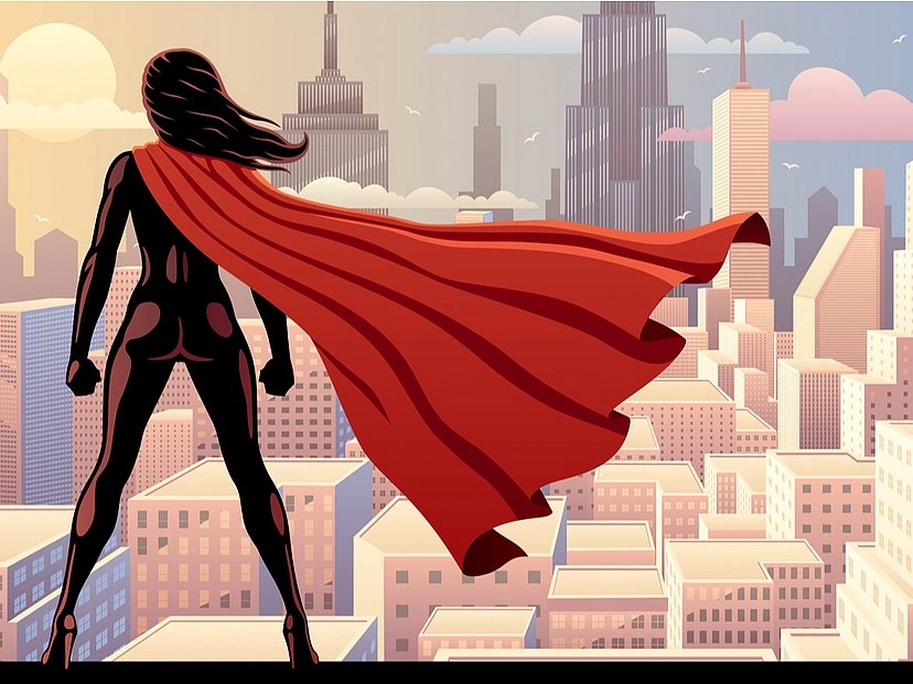 Superhelden im Comic-Format zu Marketingzwecken beflügeln die Menschen.