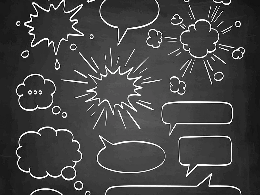 Nutzen Sie Textblasen, Sprechblasen, Denkblasen nicht nur in Präsentationen.