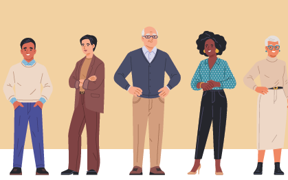 Ein Team aus allen Lebensaltern.