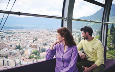 Seilbahn in Südtirol.