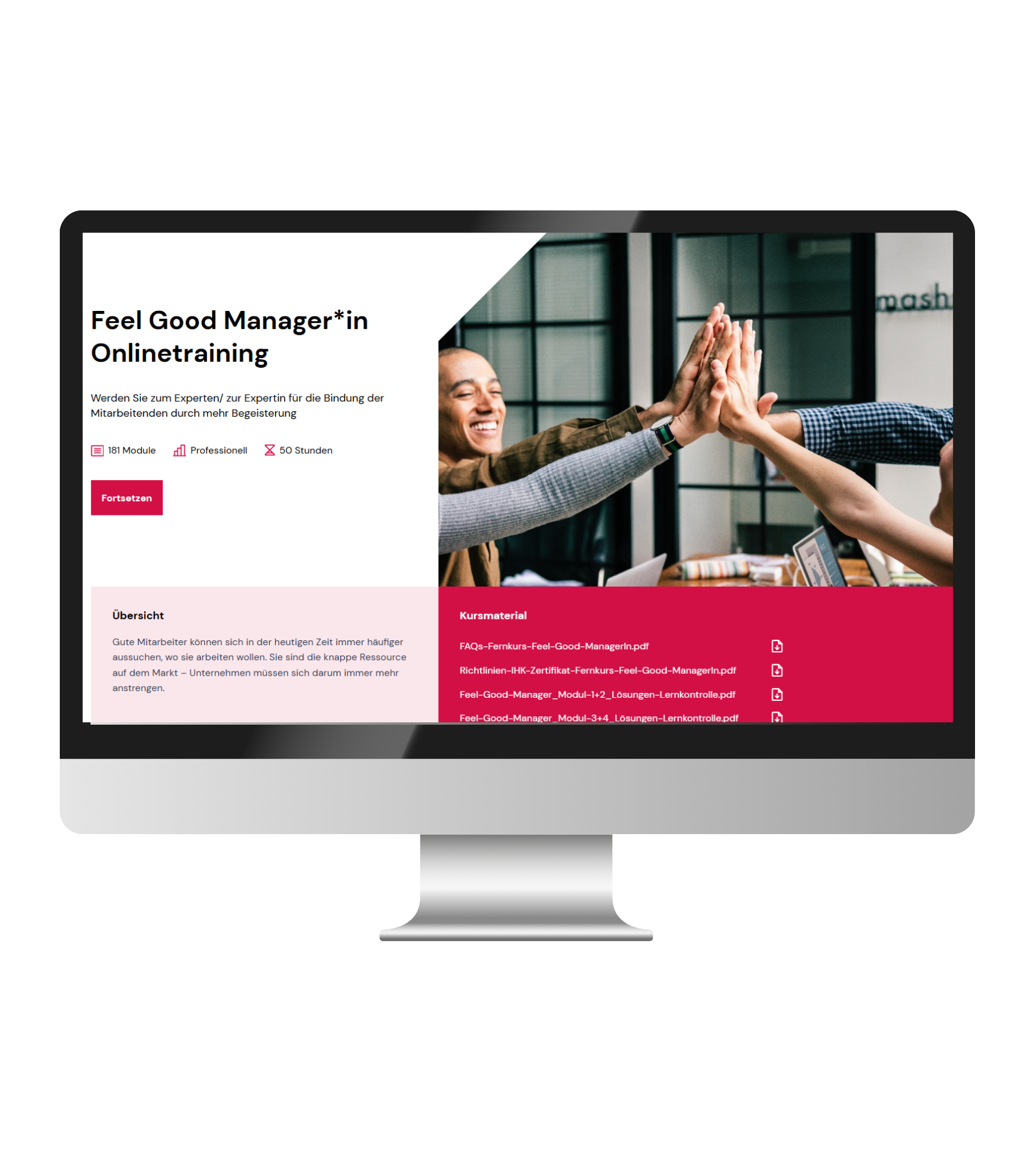 Onlinetraining ,,Feel Good Manager*in''