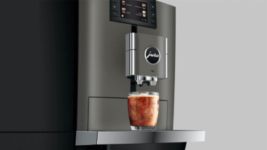 Jura Kaffeevollautomat in Nahaufnahme