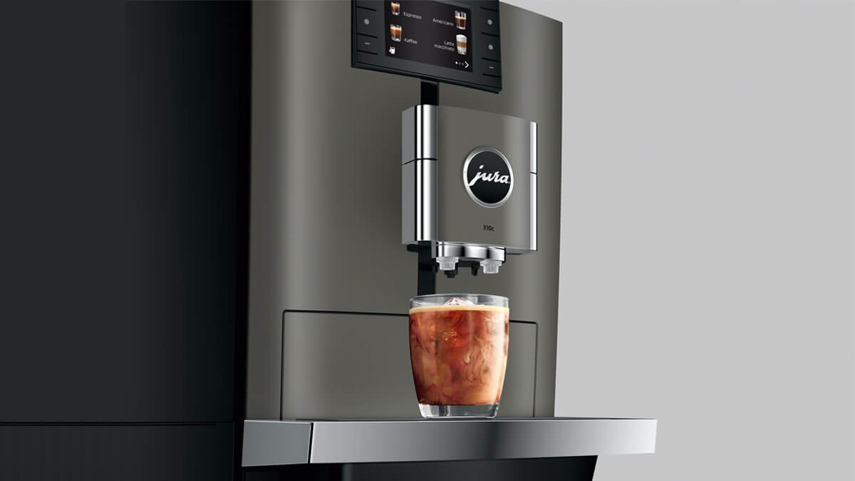 Jura Kaffeevollautomat in Nahaufnahme
