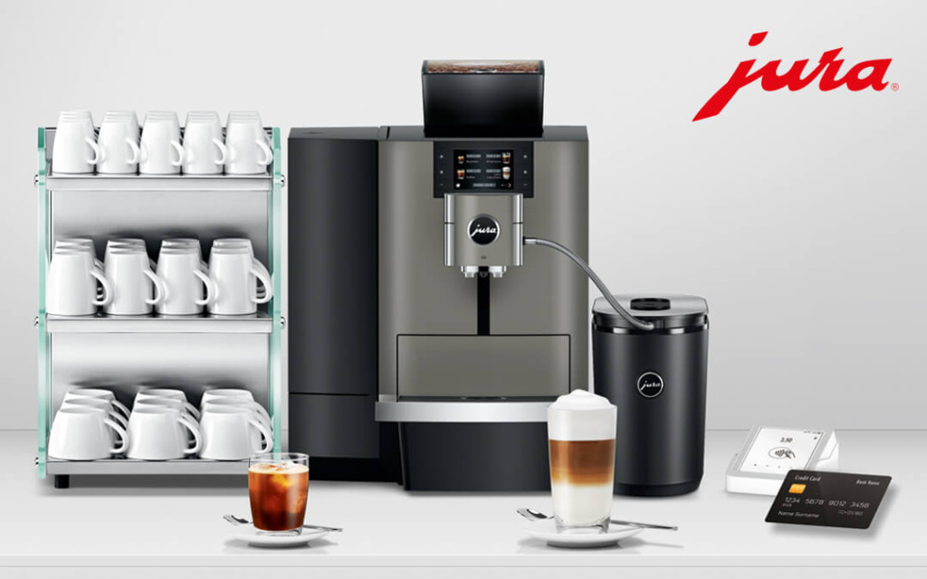 Kaffeeautomat mit Tassen-Ständer