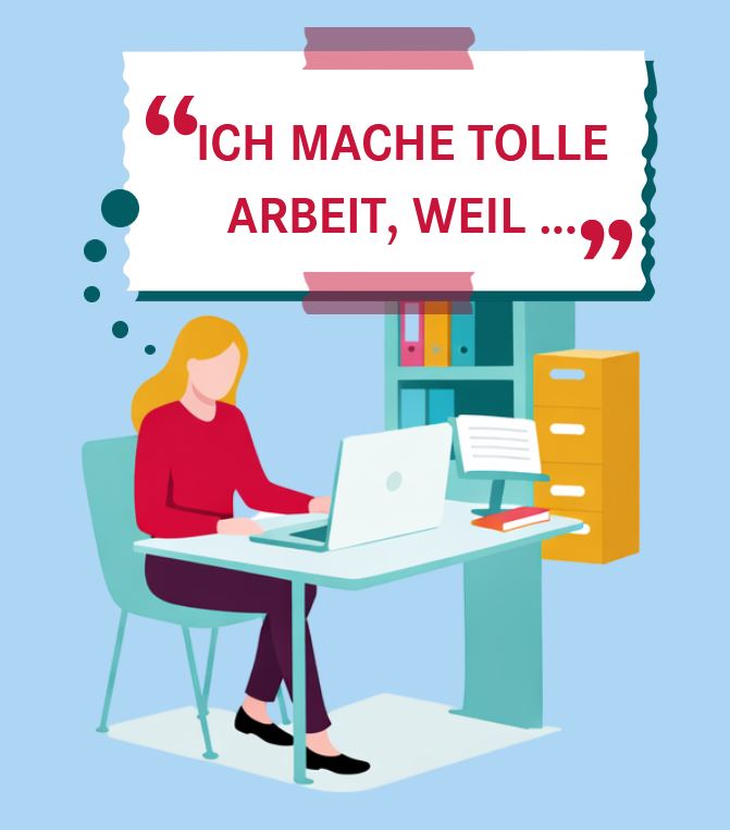 Poster von Working@office zum Thema ich mache tolle Arbeit